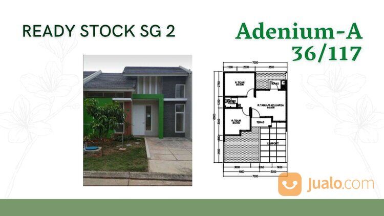 Rumah Serpong Garden 2 di Cisauk