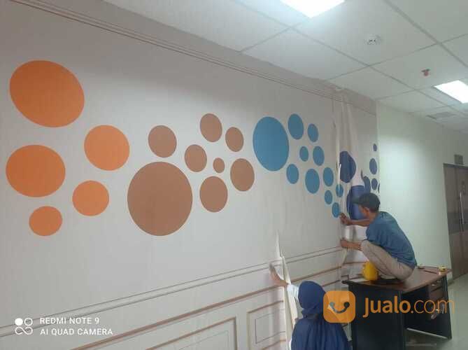 wallpaper printing gedung/rumah depok