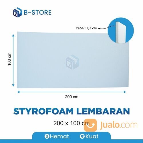 Styrofoam Lembaran Ukuran 100cm X 200cm
