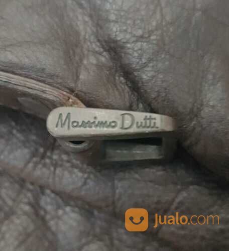 Sling Bag Massimo Dutti Original Full Leather Dark Brown