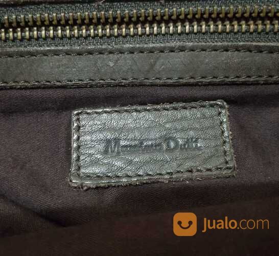 Sling Bag Massimo Dutti Original Full Leather Dark Brown