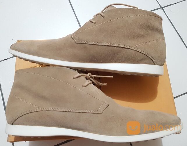 Sepatu TODS Ankle Boot Light Brown Suede original made in Italy
