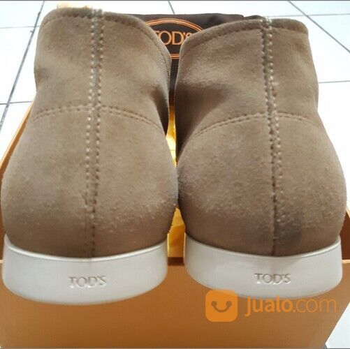 Sepatu TODS Ankle Boot Light Brown Suede original made in Italy