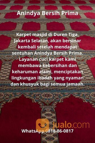 0818-86-0817 Cuci Karpet Masjid Duren Tiga Jakarta Selatan