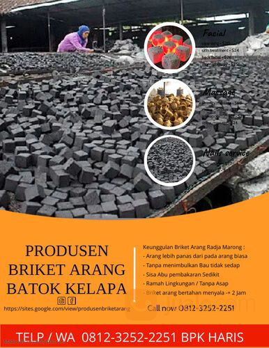 SupplierBriket Arang Batok Kelapa Per Kg Di Banyumas