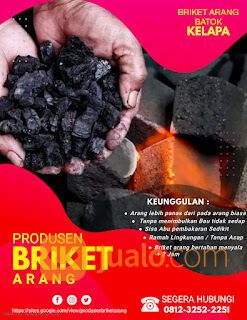 SupplierBriket Arang Batok Kelapa Per Kg Di Banyumas