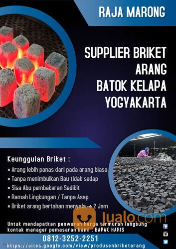 SupplierBriket Arang Batok Kelapa Per Kg Di Banyumas
