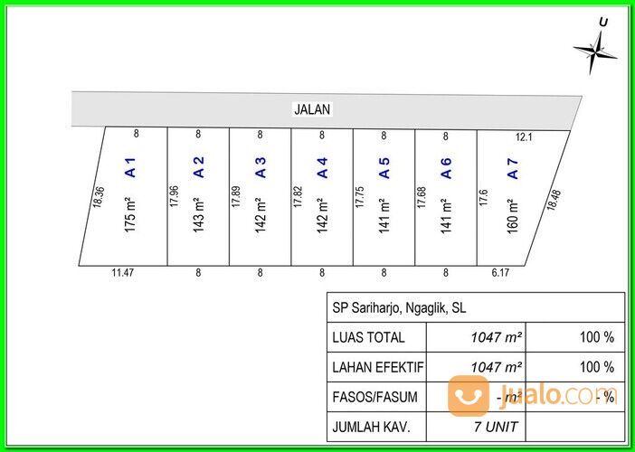 TANAH JOGJA, JL. DAMAI, DEKAT JL. PALAGAN, SLEMAN