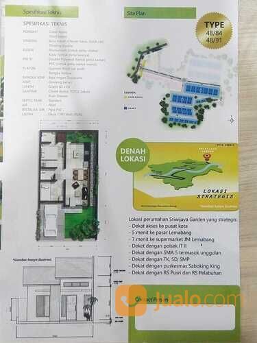 Rumah Mewah Harga Murah di Lemabang Palembang Tipe 48/84 Hanya 500 Jutaan