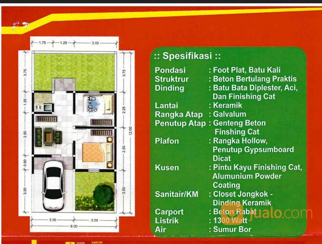Rumah Subsidi Tanjungan Mojokerto
