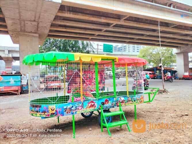 odong mainan anak mandi bola gerobak model mini