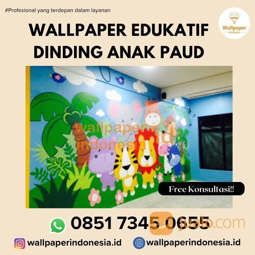 WALLPAPER EDUKATIF DINDING ANAK PAUD
