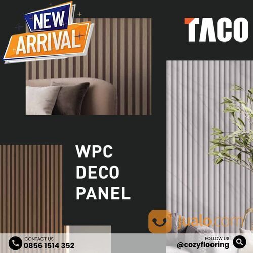 WPC Deco Panel Taco Panjang @2,95m I WPC Dinding Berkualitas