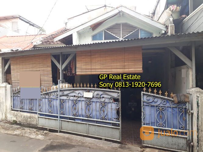 Rumah tua 2lt carpark Kemanggisan Jakbar bebas banjir 120m 4bed barat S064