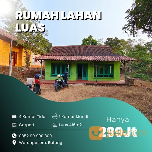 Rumah Murah, Luas 416m2, SHM Siap Bantu Balik Nama