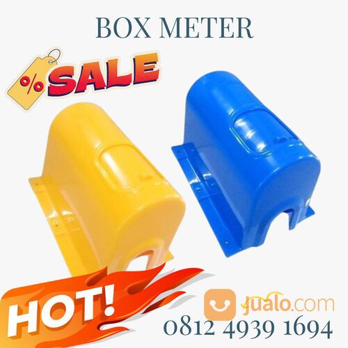 Box Meteran Air Warna Biru dan Kuning Merek HOCO