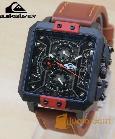 jam tangan Quiksilver Battle Brown In the Black Red (kotak)