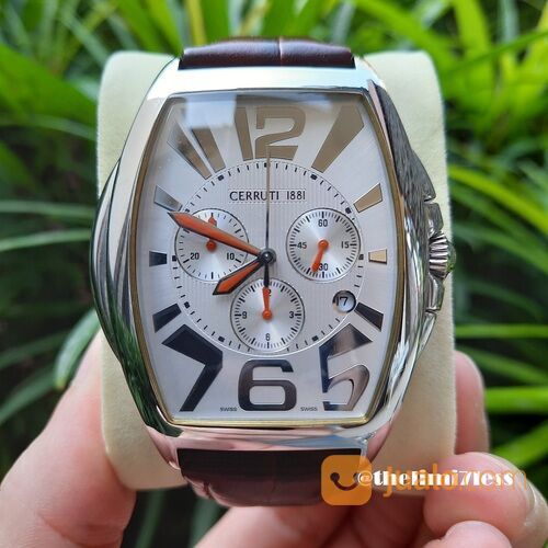 Jam tangan Cerruti 1881 Grande Classico Uomo swiss quartz chronograph ref 6548 805