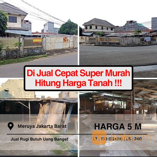 RUMAH SUPER MURAH/HARGA KEPEPET/BUTUH UANG BANGET (BU), Harga HITUNG tanah