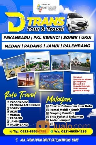 D'TRANS Travel Sorek Pekanbaru wa.me/+6282169551286