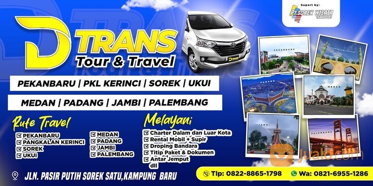 D'TRANS Travel Sorek Pekanbaru wa.me/+6282169551286