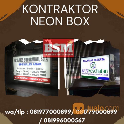 Kontraktor Neon Box BPJS Kesehatan