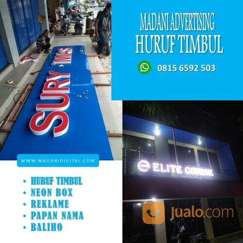 0878-7277-7450 (GARANSI TERMURAH), Pusat Huruf Timbul / Letter Timbul Sumenep