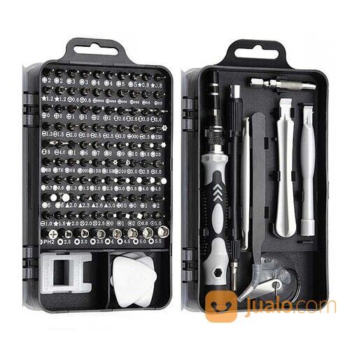 Obeng Full Set 115 in 1 Screwdriver Obeng Set Mini Alat Service Reparasi HP