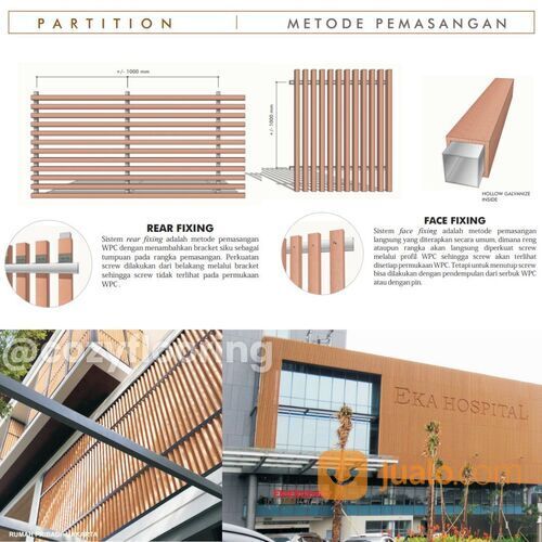 WPC Partisi Kayu Asri Original I Partisi Anti Rayap