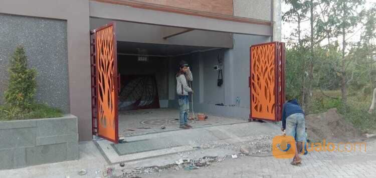 pagar rumah plat cutting minimalis