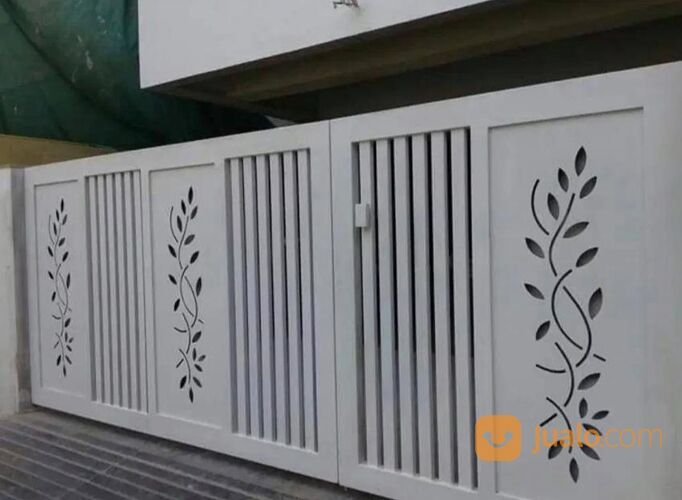 pagar rumah plat cutting minimalis