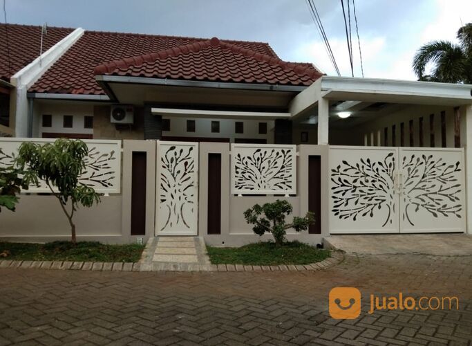 pagar rumah plat cutting minimalis