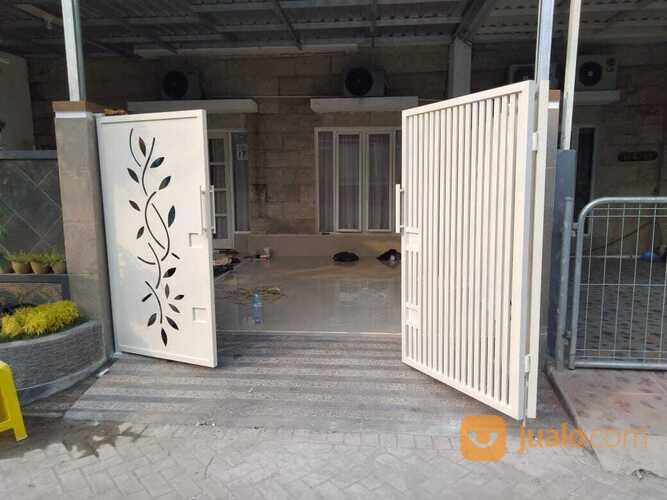 pagar rumah plat cutting minimalis