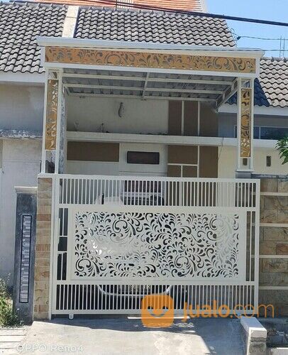 pagar rumah plat cutting minimalis