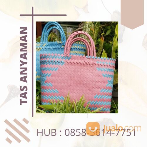 0858-5614-7751 [BRAM] Grosir Tas Parcel Anyaman Plastik Kecil Jember