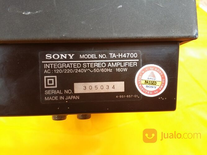 Amplifier Sony FH-E858 Power Amplifier