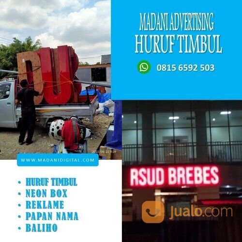 0878-7277-7450 (GARANSI TERMURAH), Pusat Huruf Timbul / Letter Timbul Serang
