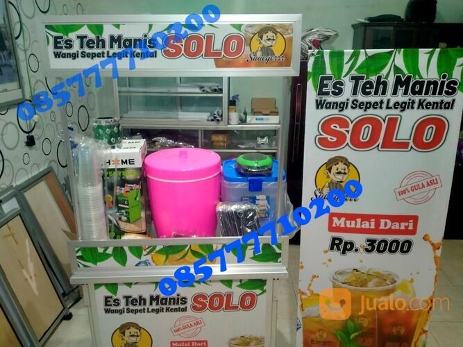 Waralaba Es Teh Solo Booth Portable