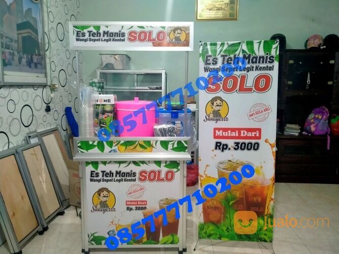 Waralaba Es Teh Solo Booth Portable