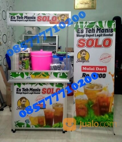 Waralaba Es Teh Solo Booth Portable