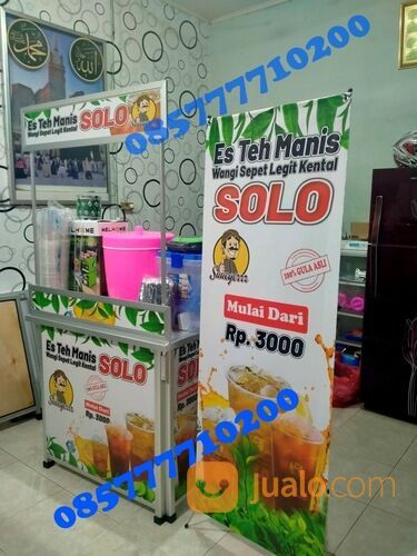 Waralaba Es Teh Solo Booth Portable