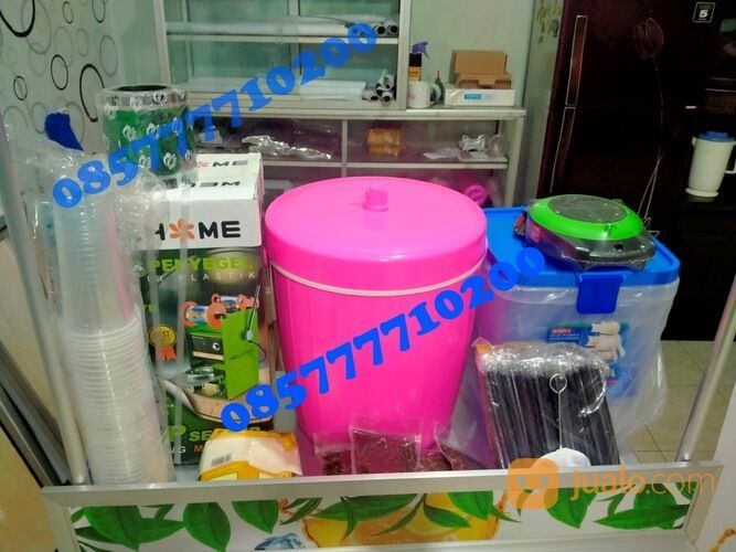 Waralaba Es Teh Solo Booth Portable