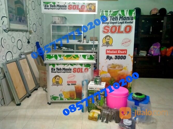 Waralaba Es Teh Solo Booth Portable