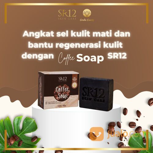 Coffe Soap SR12 Sabun Kopi Menghilangkan Flek Hitam & Bekas Jerawat 60gr BPOM
