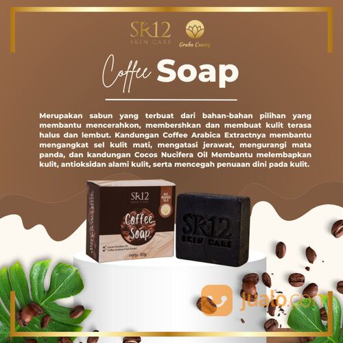 Coffe Soap SR12 Sabun Kopi Menghilangkan Flek Hitam & Bekas Jerawat 60gr BPOM