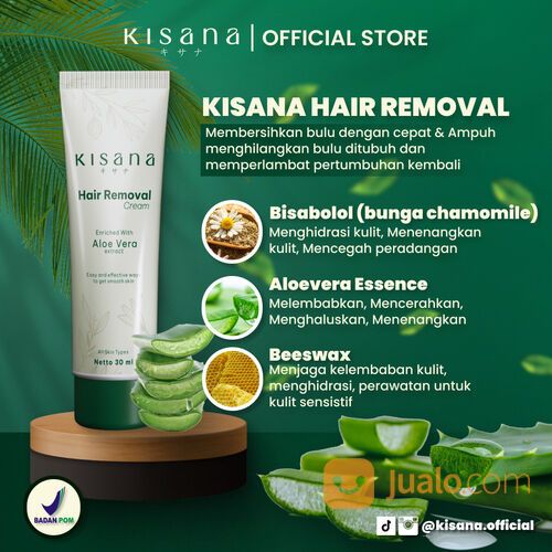 Hair Removal Kisana Cream Perontok Bulu Ketiak 30ml BPOM