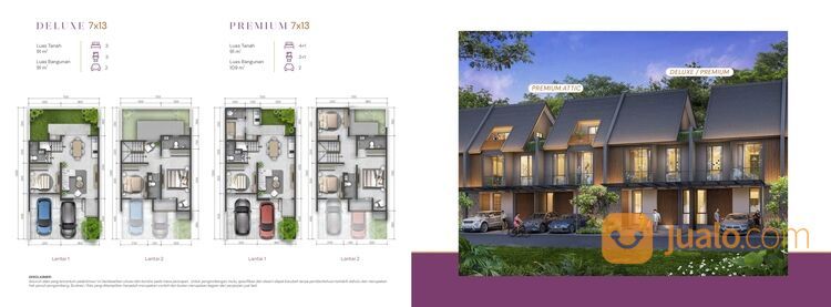 Rumah terbaru Cluster Viola Residence type 7x13 di Summarecon Crown Gading
