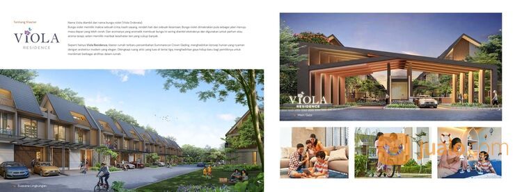 Rumah terbaru Cluster Viola Residence type 7x13 di Summarecon Crown Gading