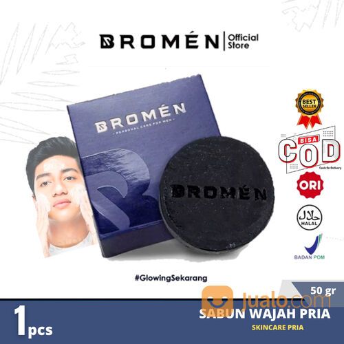 BROMEN SABUN PERAWATAN WAJAH PRIA FACIAL WASH SOAP BRIGHTENING