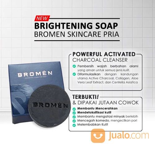 BROMEN SABUN PERAWATAN WAJAH PRIA FACIAL WASH SOAP BRIGHTENING